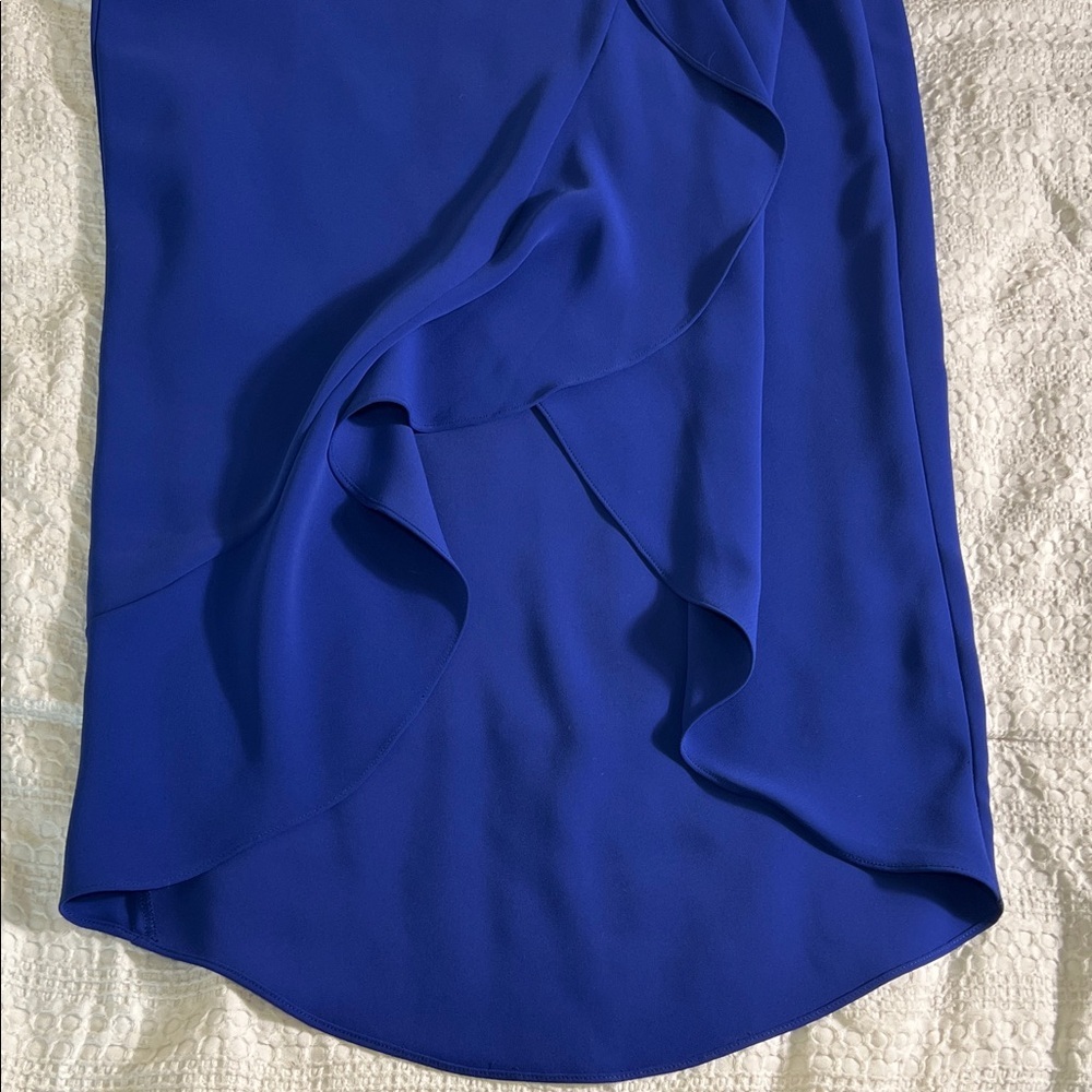 Amanda Uprichard Cobalt Blue maxi Dress size L - Picture 8 of 13